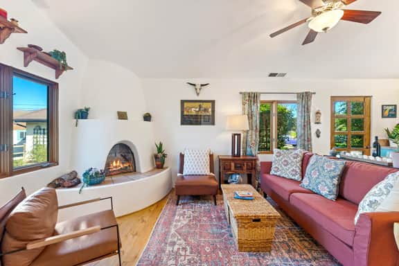 Spanish Farmhouse Retreat | Gardens + Fireplace - Image 2